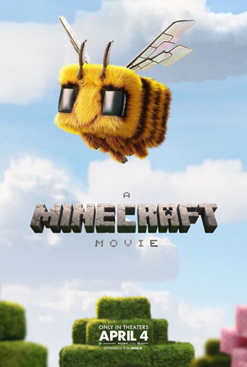 A Minecraft Movie poster