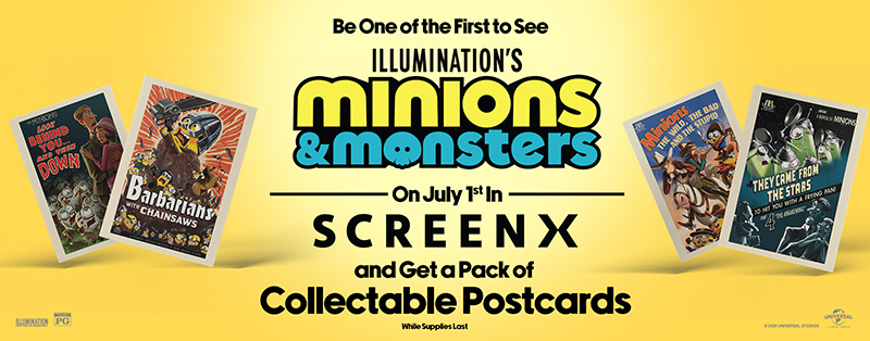 Minions & Monsters SCREENX Collectible Postcards